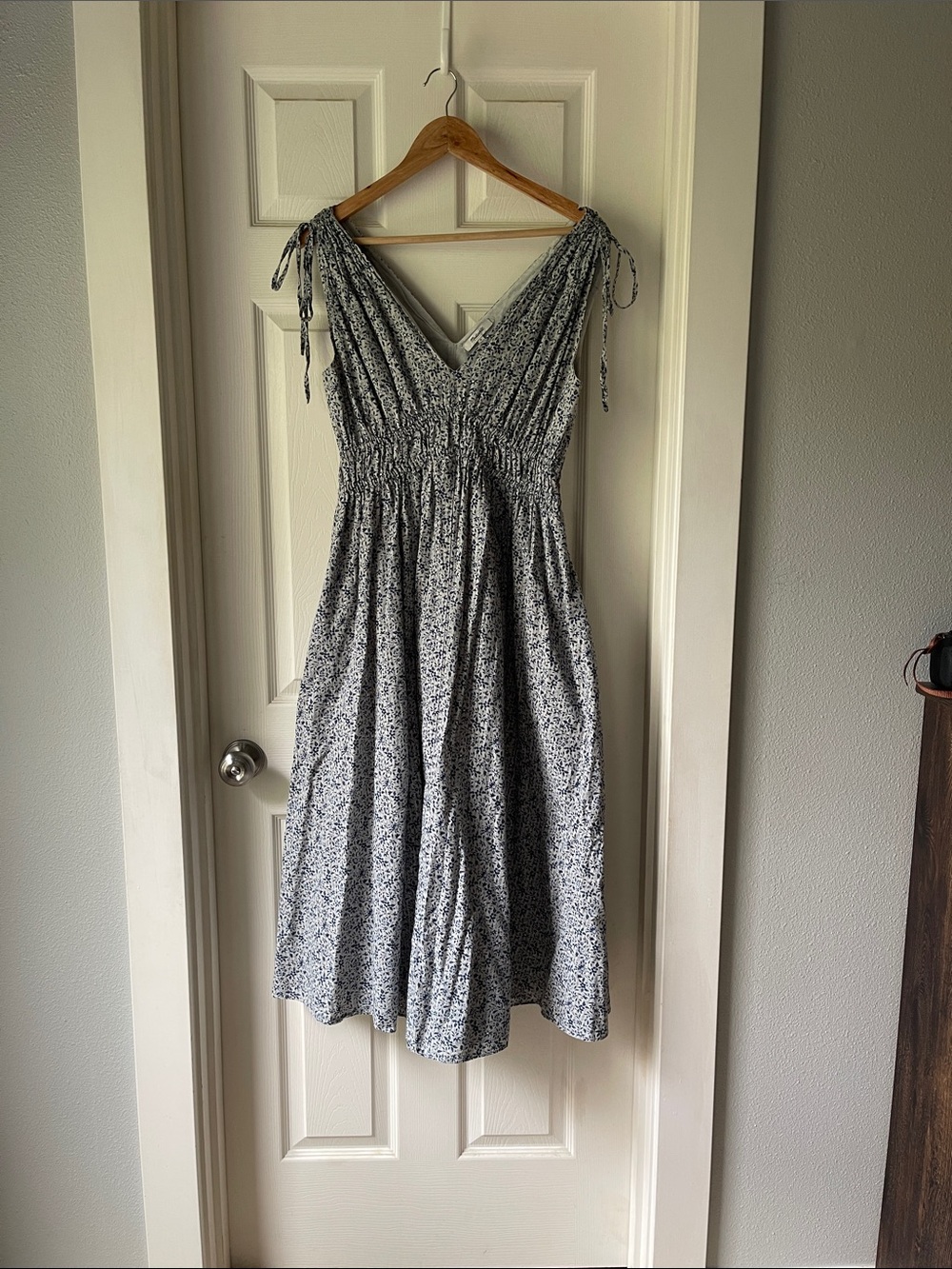 Madewell Sophia Smocked Midi in Florentine Floral